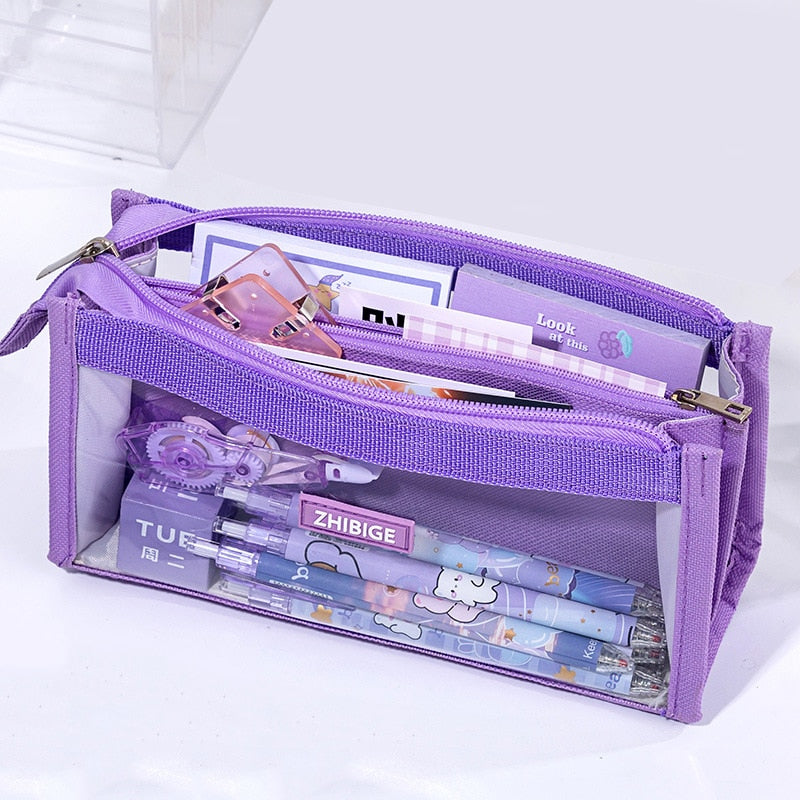Large Transparent Pencil Pouch