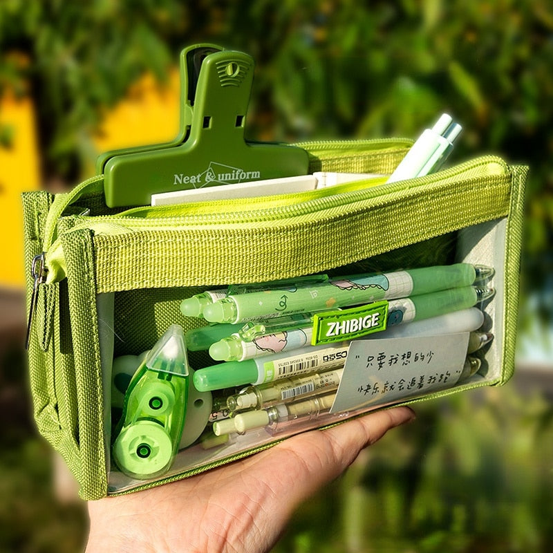 Large Transparent Pencil Pouch