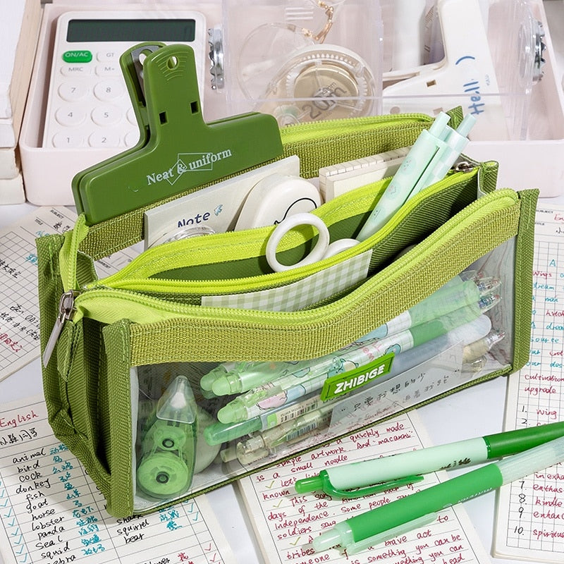 Large Transparent Pencil Pouch